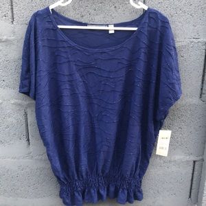 Elegant Blue Women's Top